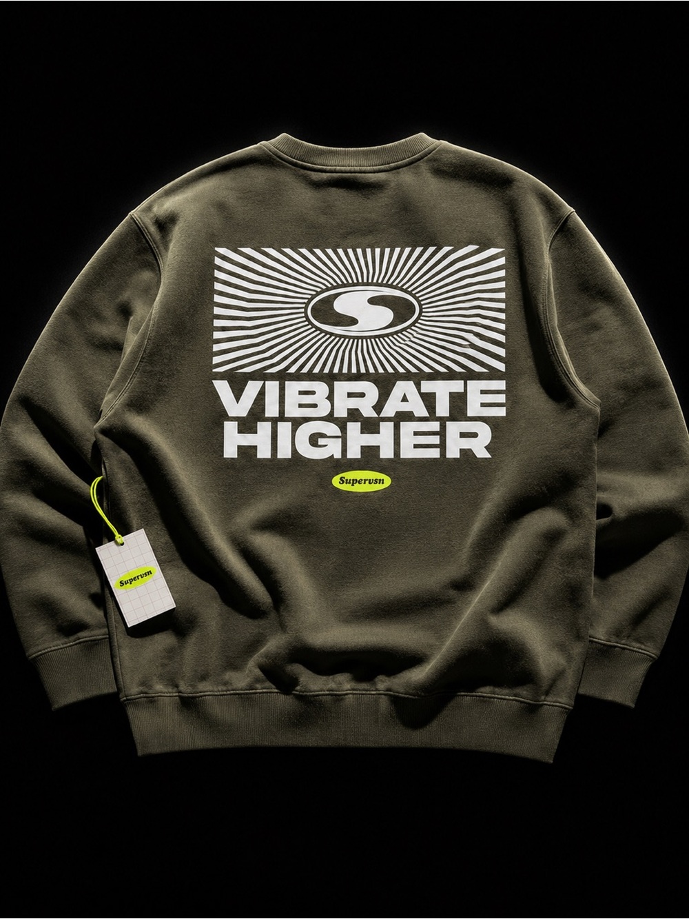 Supervsn Studios ‘Vibrate Higher Crewneck - Size L - NWT